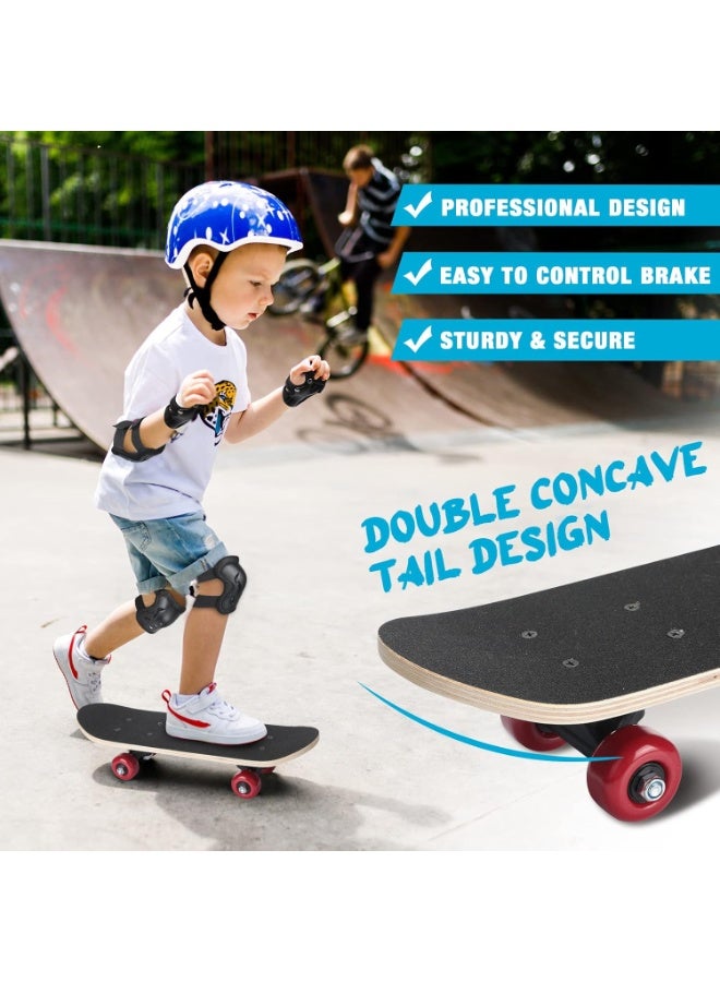 Bukela 7 Pcs Skateboard for Toddlers Beginners Knee Elbow Pads Wrist Guards Gear Set - Image 2